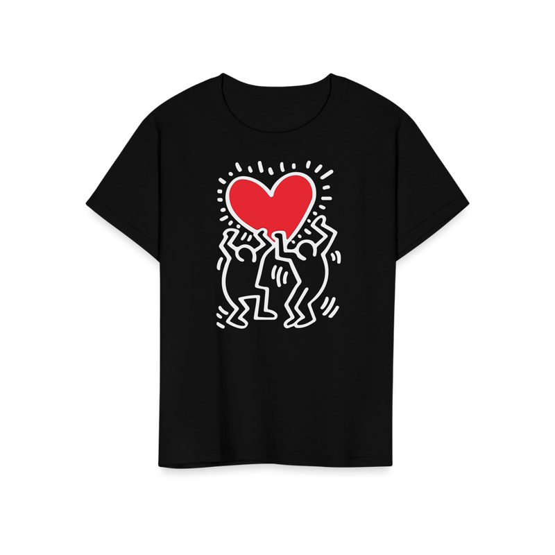 Men Holding Heart Icon, Street Art T-Shirt-15