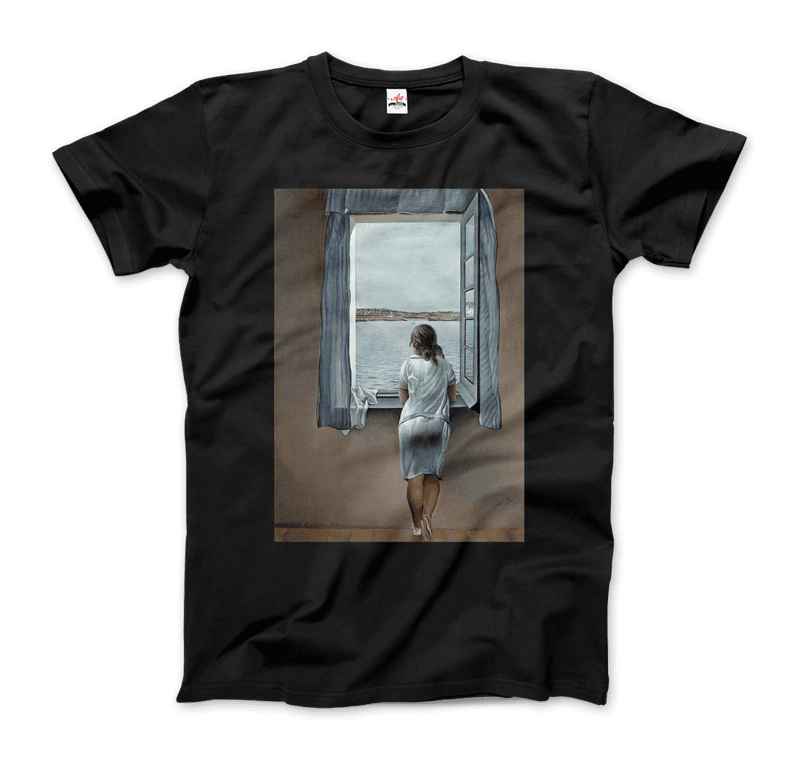 Salvador Dali Young Woman at a Window Artwork T-Shirt-5