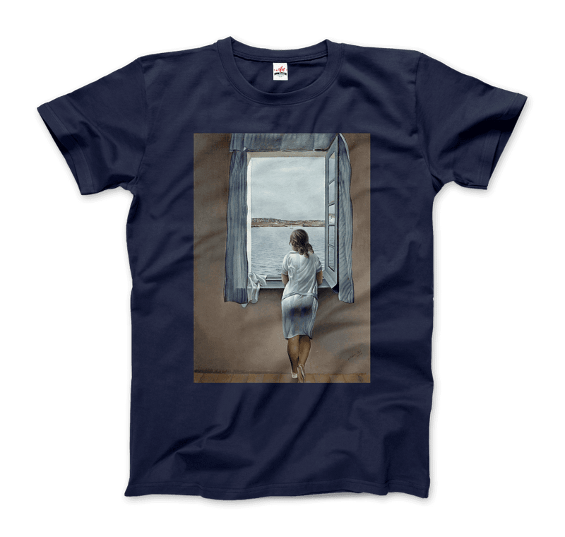 Salvador Dali Young Woman at a Window Artwork T-Shirt-5