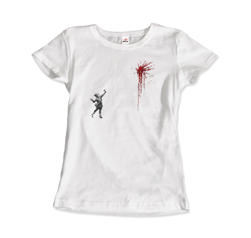Banksy Valentines Day Mural Reproduction T-Shirt