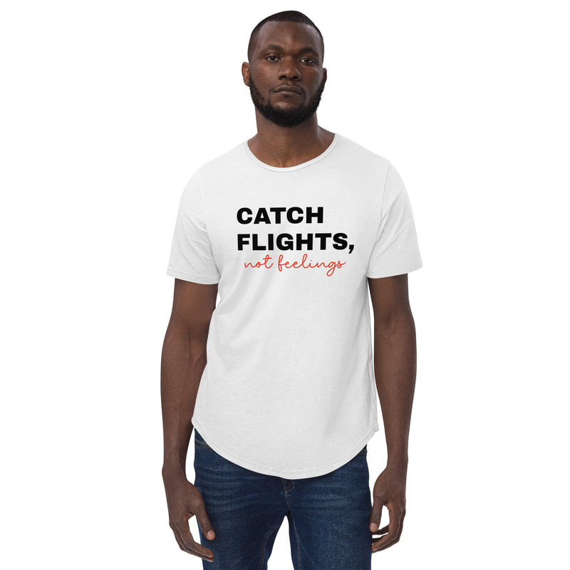 Catch Flights Men's Curved Hem T-Shirt