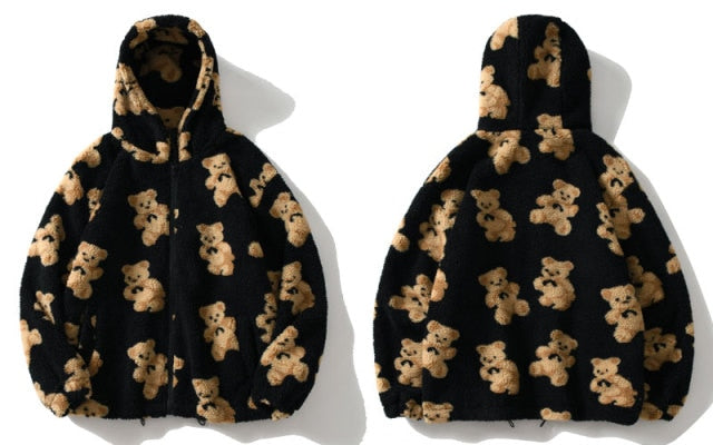 Teddy Bear Fleece Full Zip  Hooded