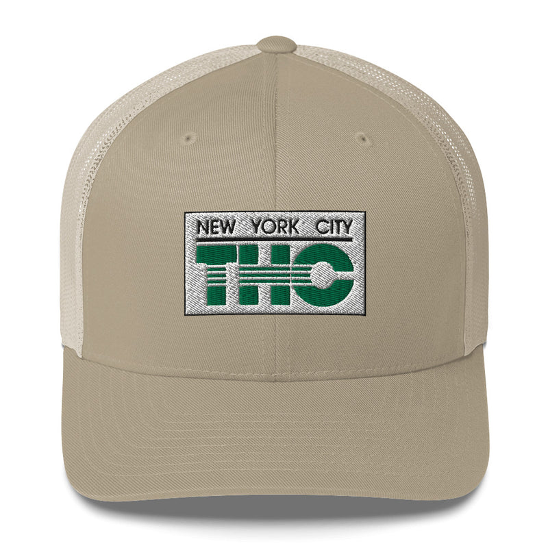 THC Trucker Cap (Green/White)